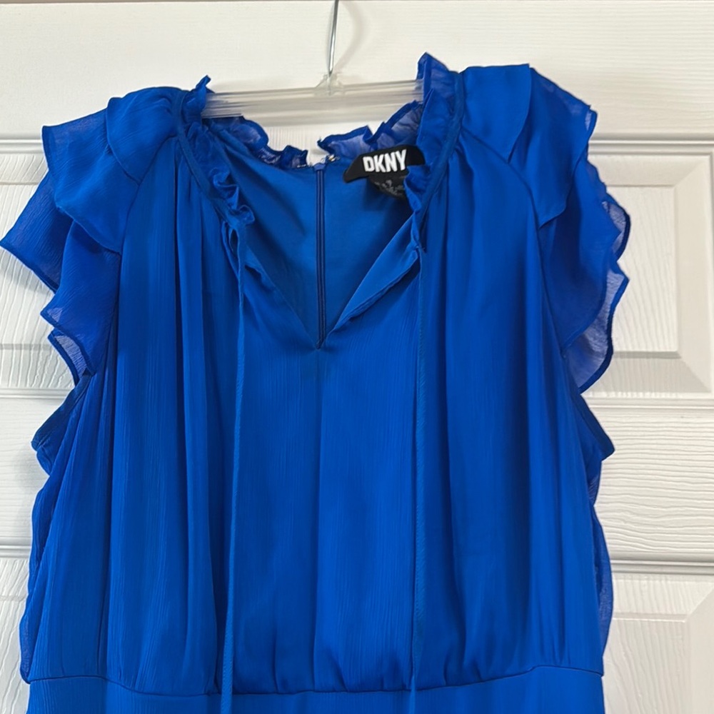 Blue Ruffled Dress - Picture 4 of 5